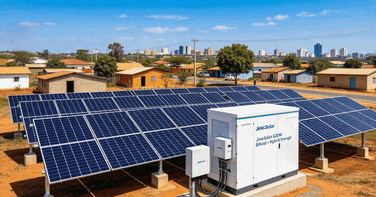 JinKO 620W Bifacial + Storage: Complete Hybrid System Design for Unstable Grids in East Africa